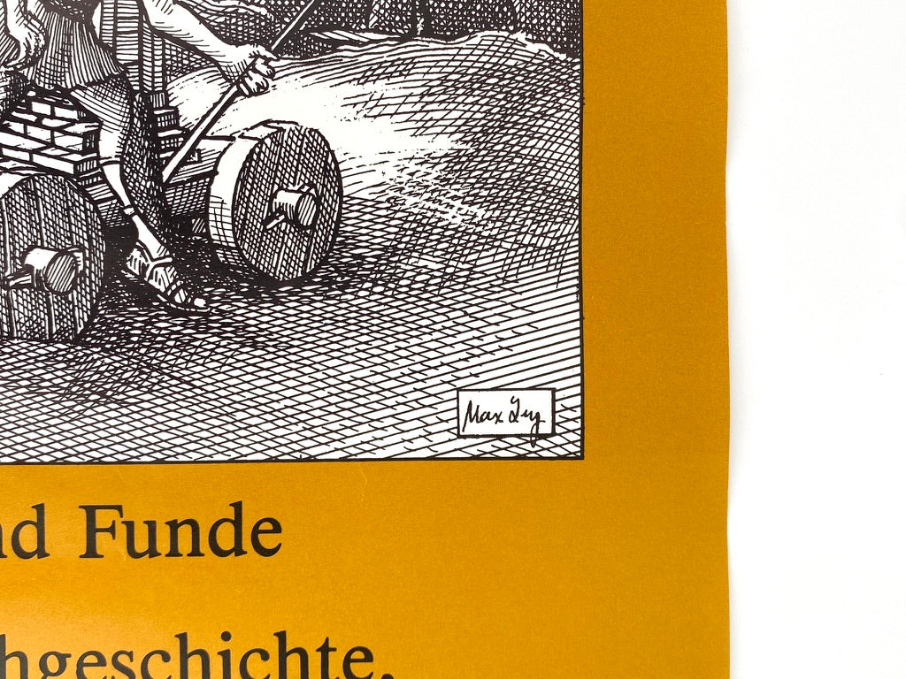 Austellungsplakat „Troja. Heinrich Schliemanns Ausgrabungen und Funde“ im Schloß Charlottenburg, Deutschland 1981