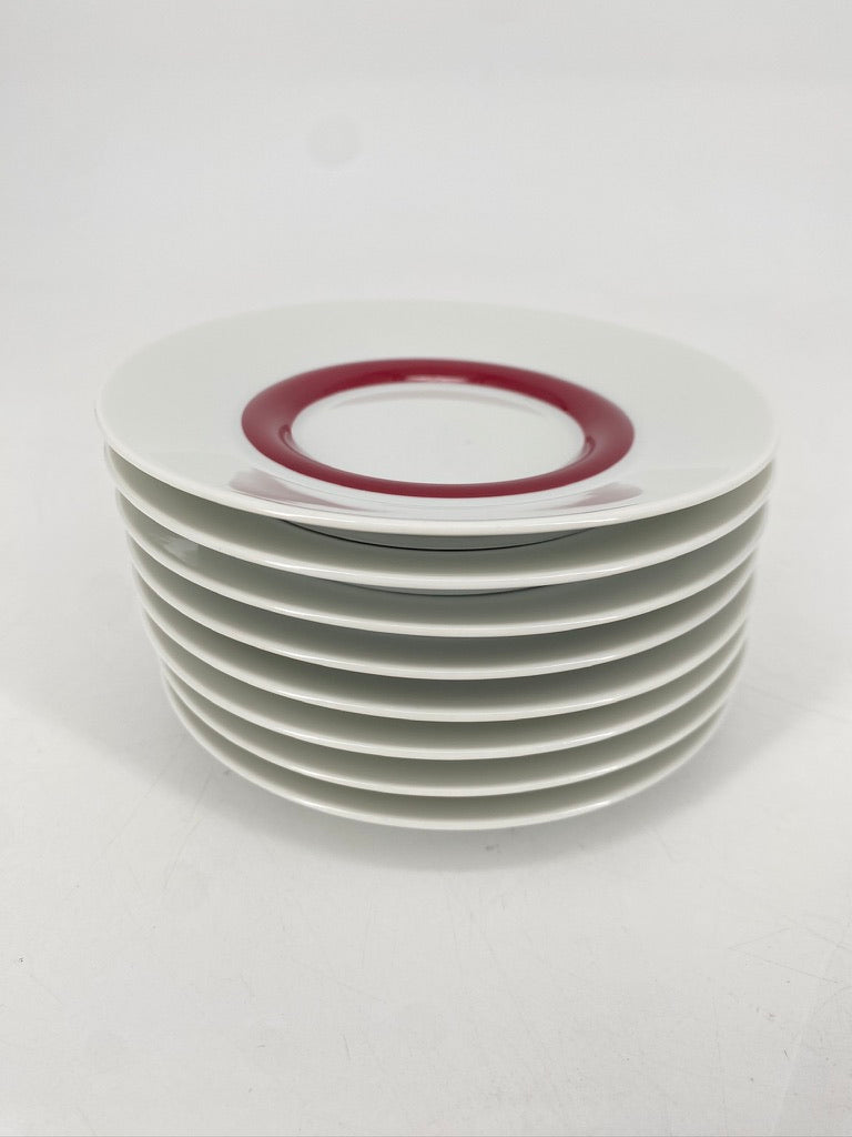 Kaffeeservice "Cupola Rosso" von Mario Bellini für Rosenthal
