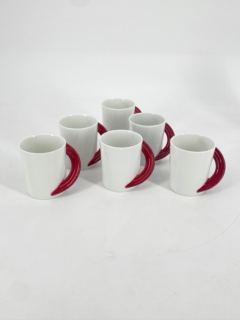 Kaffeeservice "Cupola Rosso" von Mario Bellini für Rosenthal