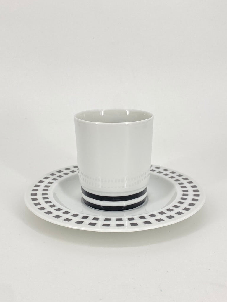 Kaffetasse mit Untertasse "Il Faro" von Aldo Rossi für Rosenthal (Studio-Linie)