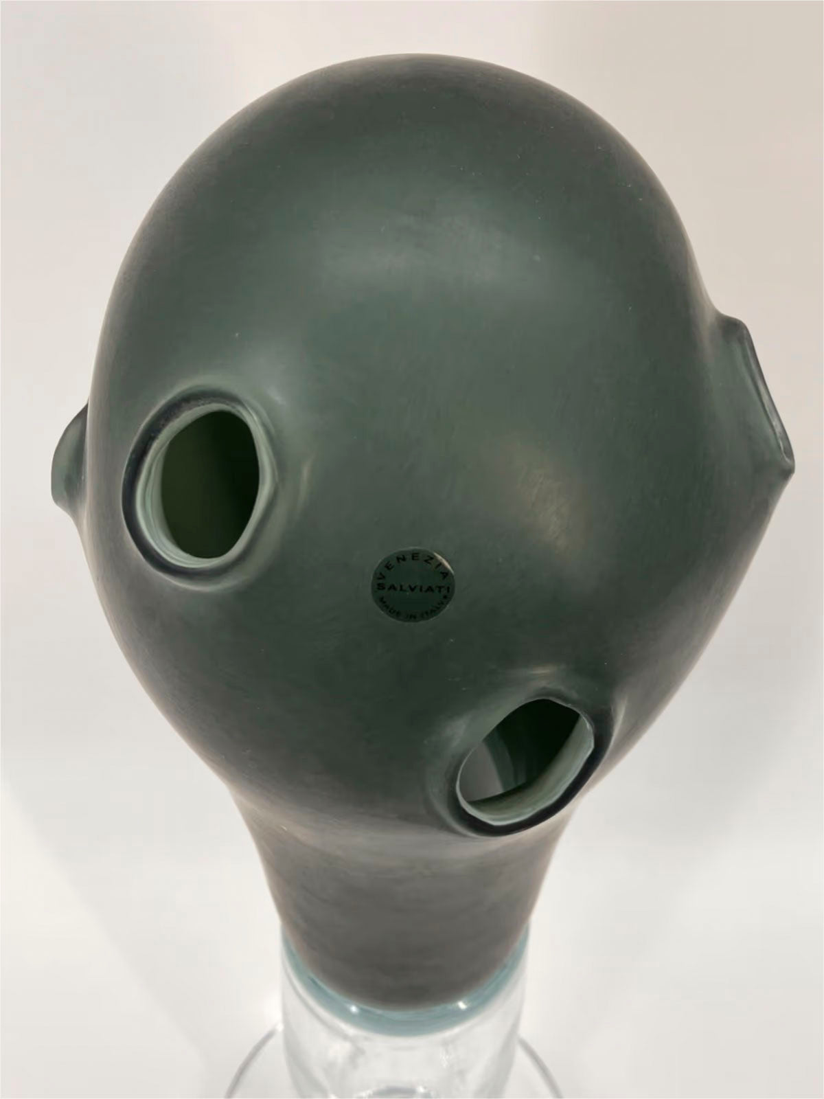 Signierte und nummerierte Glasskulptur / Glasvase von Ingo Maurer für Salviati aus Reihe "BUCATO", 2001