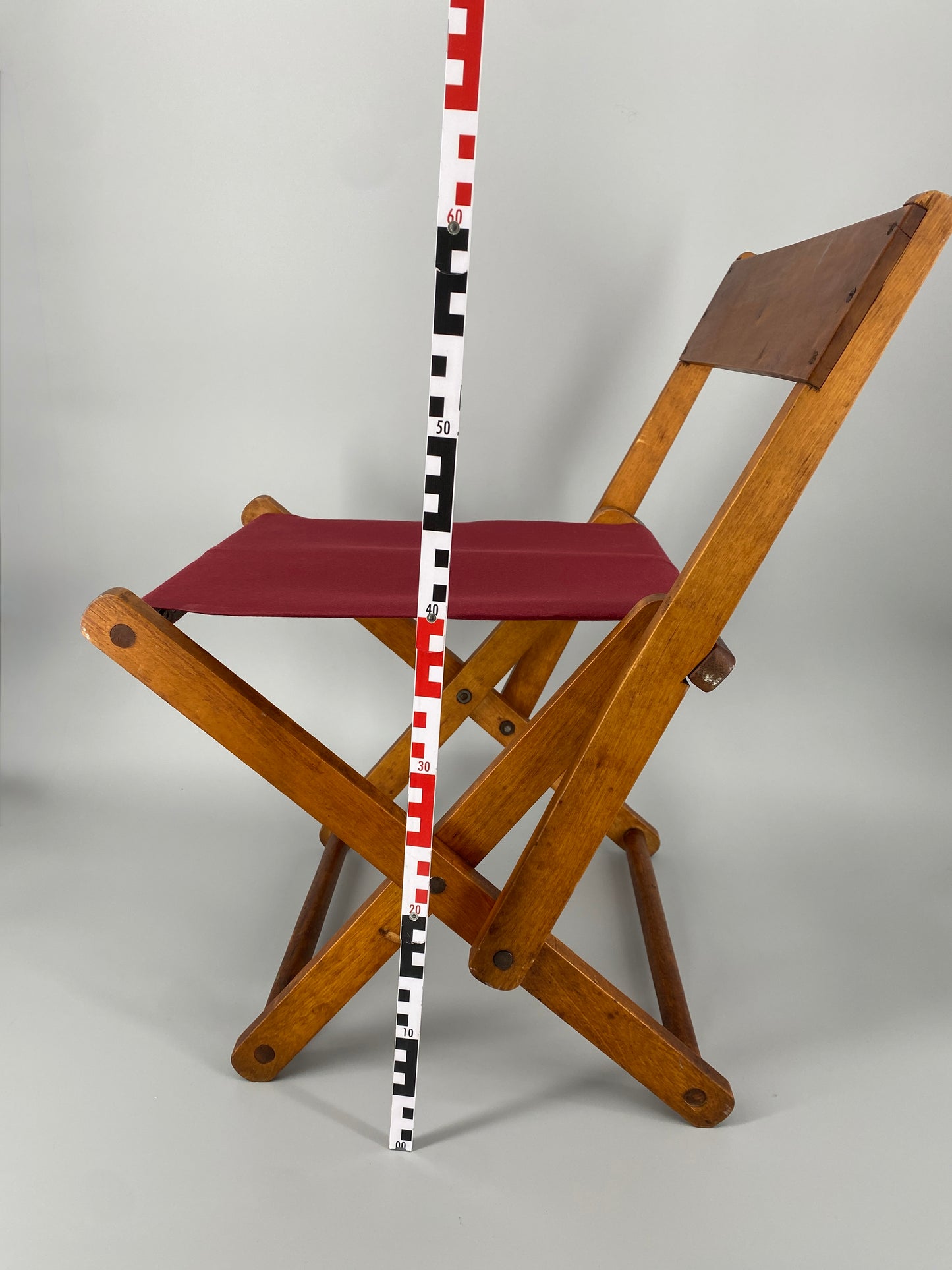 Vintage Klappstuhl aus Holz um 1950