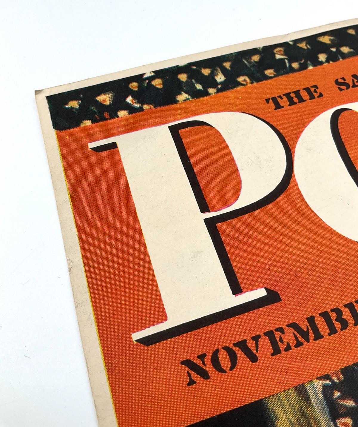 *PLAKAT THE SATURDAY EVENING POST 1 NOV 1947 JOHN FALTER LITHOGRAFIE USA POSTER
