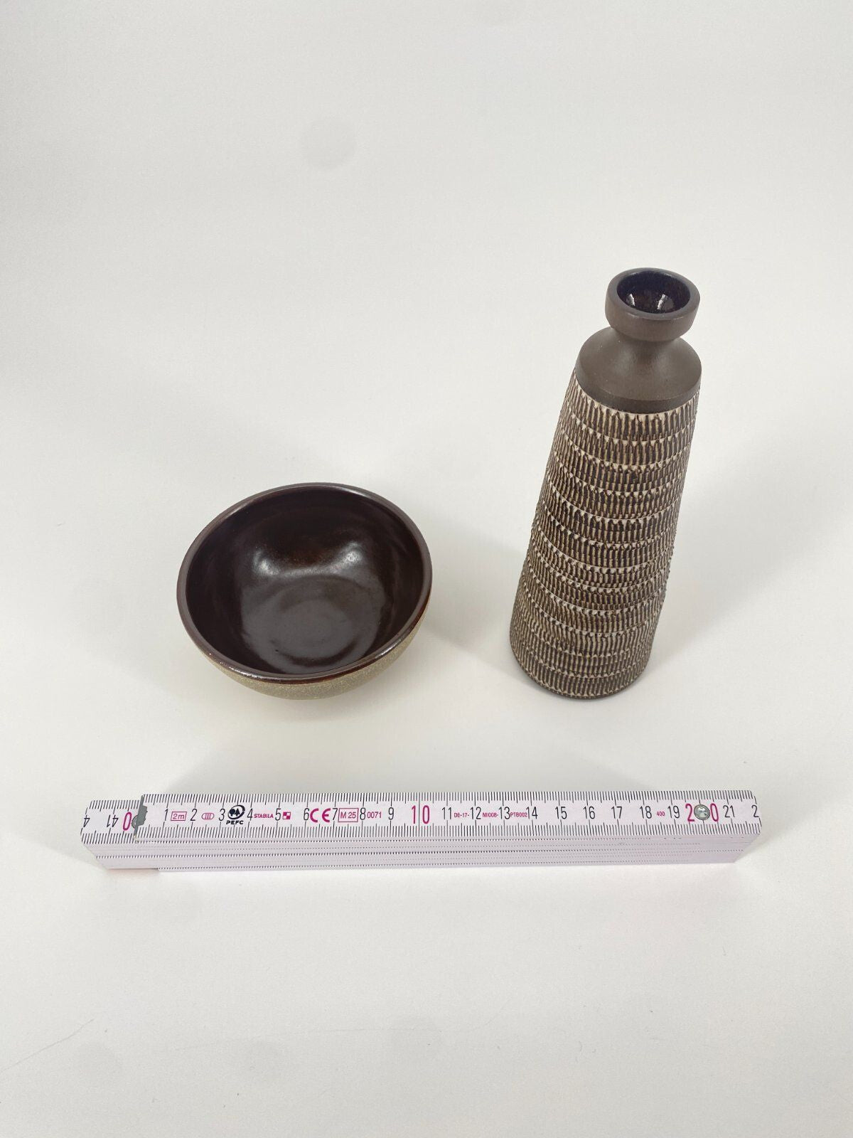 * VASE SCHALE STUDIOKERAMIK VINTAGE KERAMIK MID CENTURY 70ER POTTERY