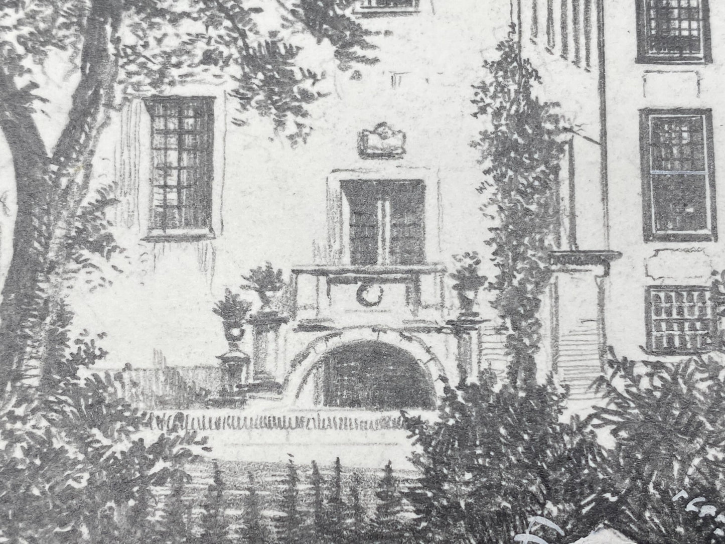 HEINZ WEHLISCH ZEICHNUNG SCHLOSS GELTING ANGELN HANDSIGNIERT
