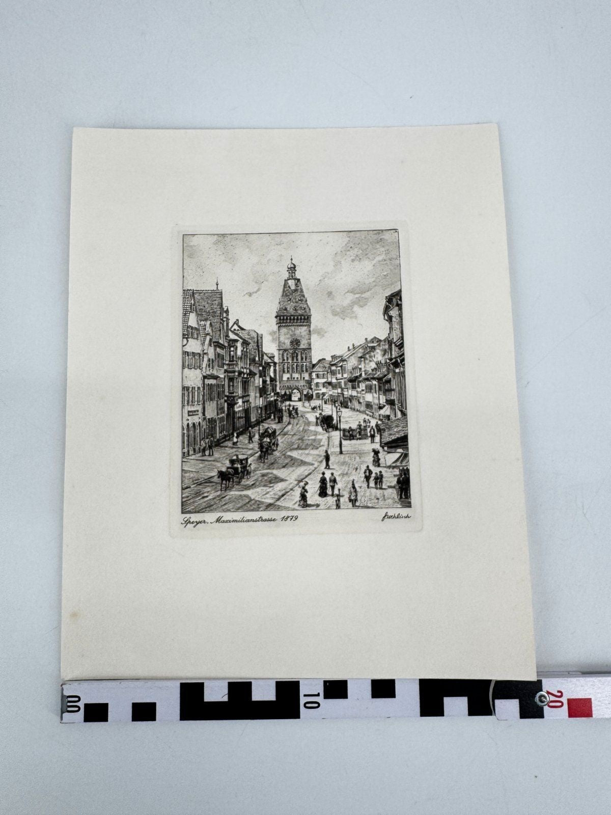 * HEINZ WEHLISCH ORIGINAL RADIERUNG SPEYER MAXIMILIANSTRASSE 187