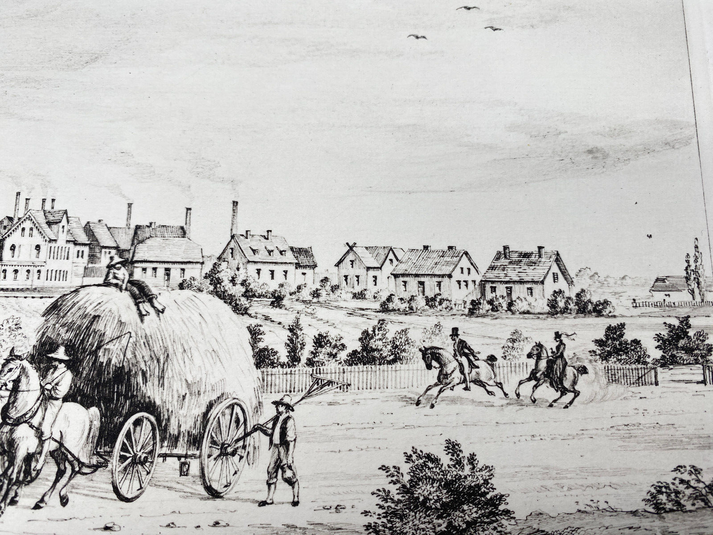 DEUTSCHER KÜNSTLER HEINZ WEHLISCH RADIERUNG NEUMÜNSTER UM 1865