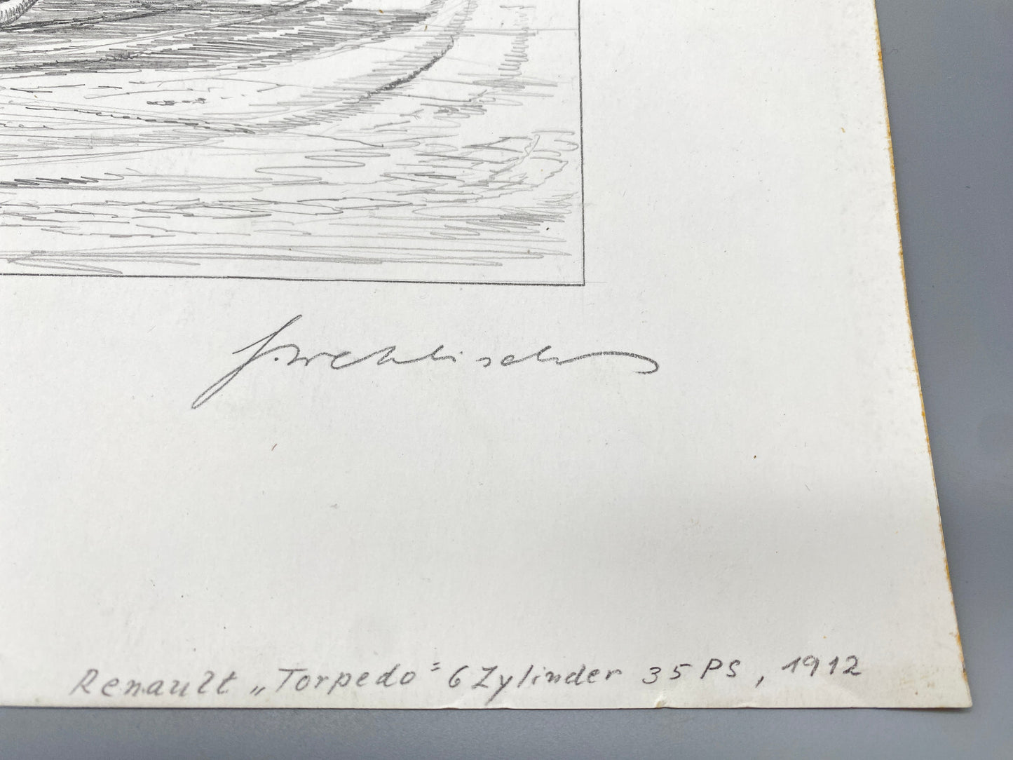 HEINZ WEHLISCH KÜNSTLER 2X ZEICHNUNGEN 1X RADIERUNG RENAULT PARIS 1912 ORIGINAL