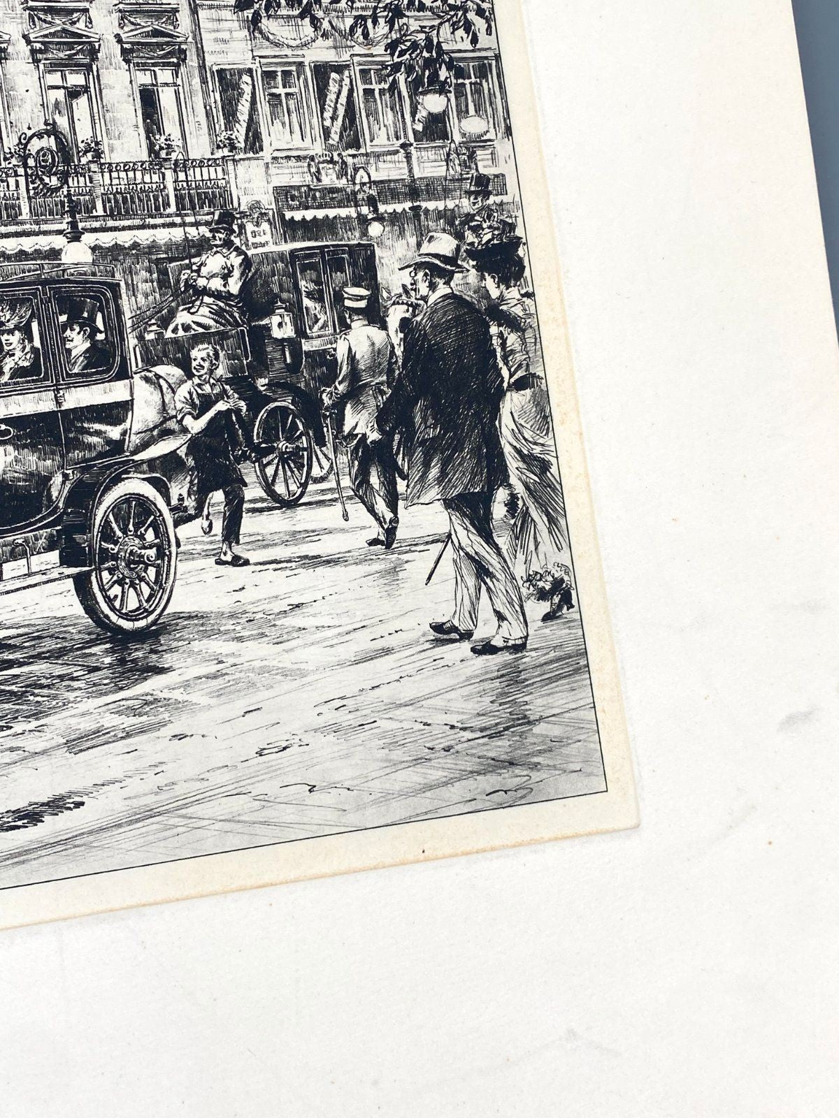 *1v6 HEINZ WEHLISCH LITHOGRAFIE BERLIN AUTOMOBIL RENAULT 1912