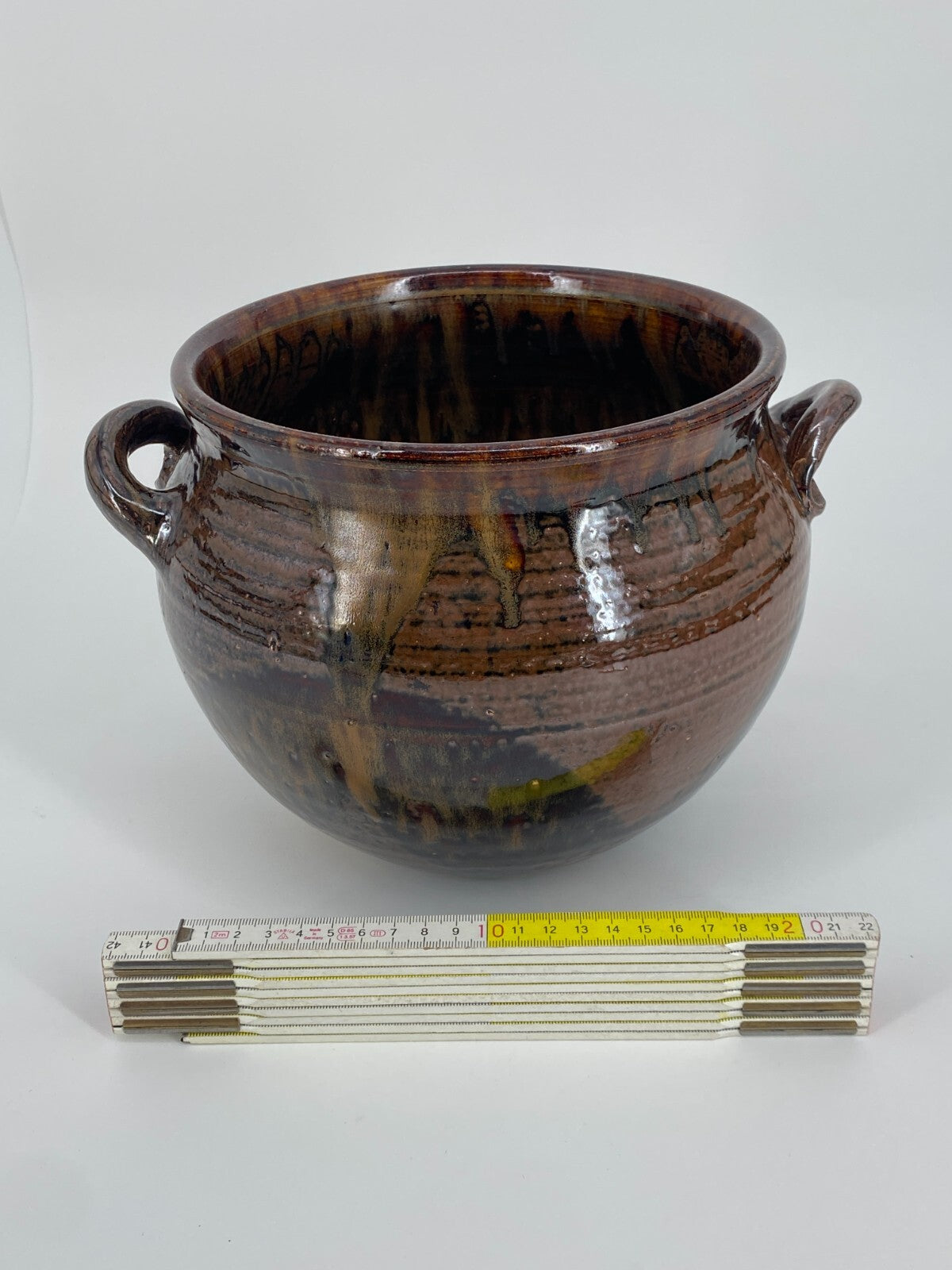* STUDIOKERAMIK VASE TOPF SCHALE KERAMIK STEINZEUG HANDARBEIT VINTAGE 60ER