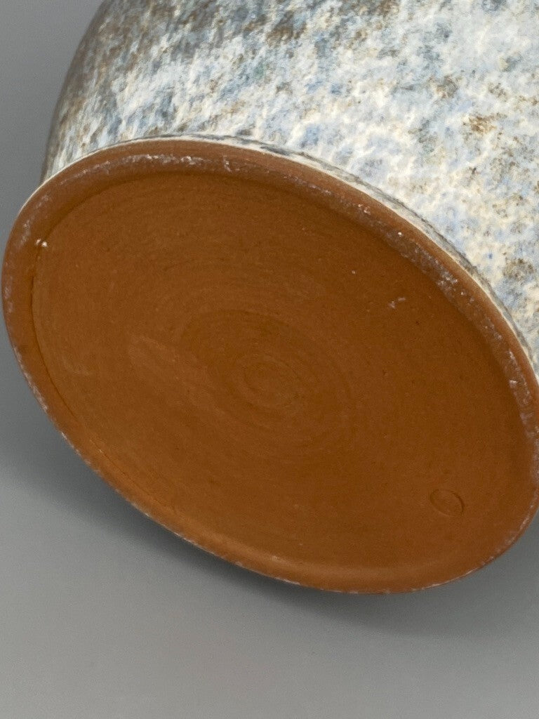 * VASE KRUG KERAMIK STUDIOKERAMIK HENKELVASE SIGNIERT LA MID CENTURY