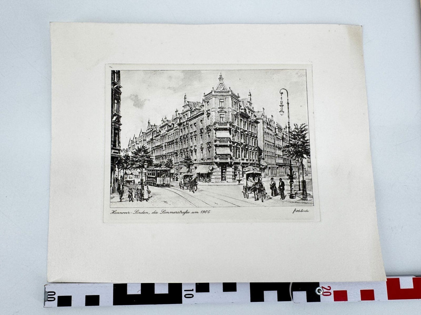 * HEINZ WEHLISCH ORIGINAL RADIERUNG HANNOVER LINDEN LIMMERSTRAßE