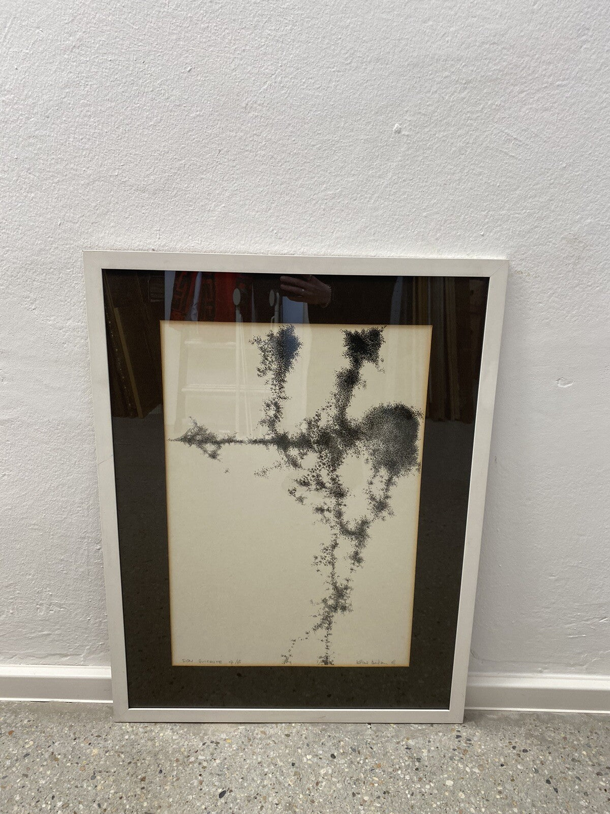 * KUNSTDRUCK SIGNIERT KLAUS BEISTEN DON QUICHOTE 68 17/45 GERAHMT PASSEPARTOUT