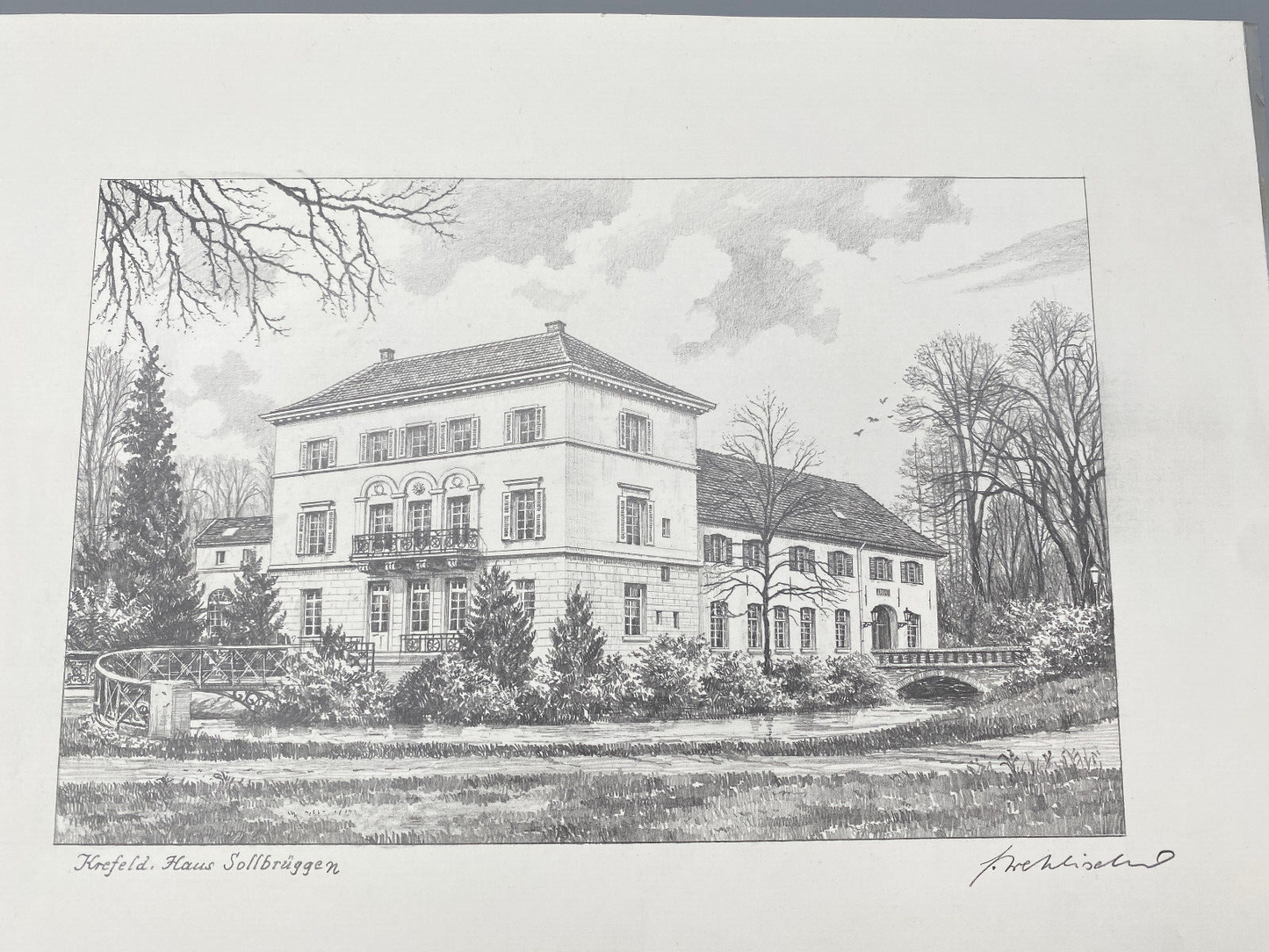 HEINZ WEHLISCH KÜNSTLER ZEICHNUNGEN RADIERUNGEN KREFELD ANSICHTEN 1900 JHR.