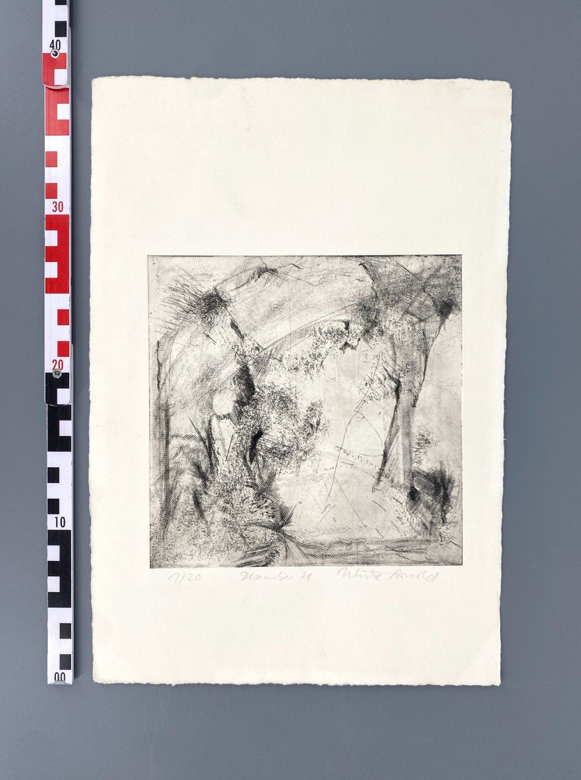 *GRAFIK ULRIKE ARNOLD RADIERUNG 1978 HANDSIGNIERT ORIGINAL NUMMER