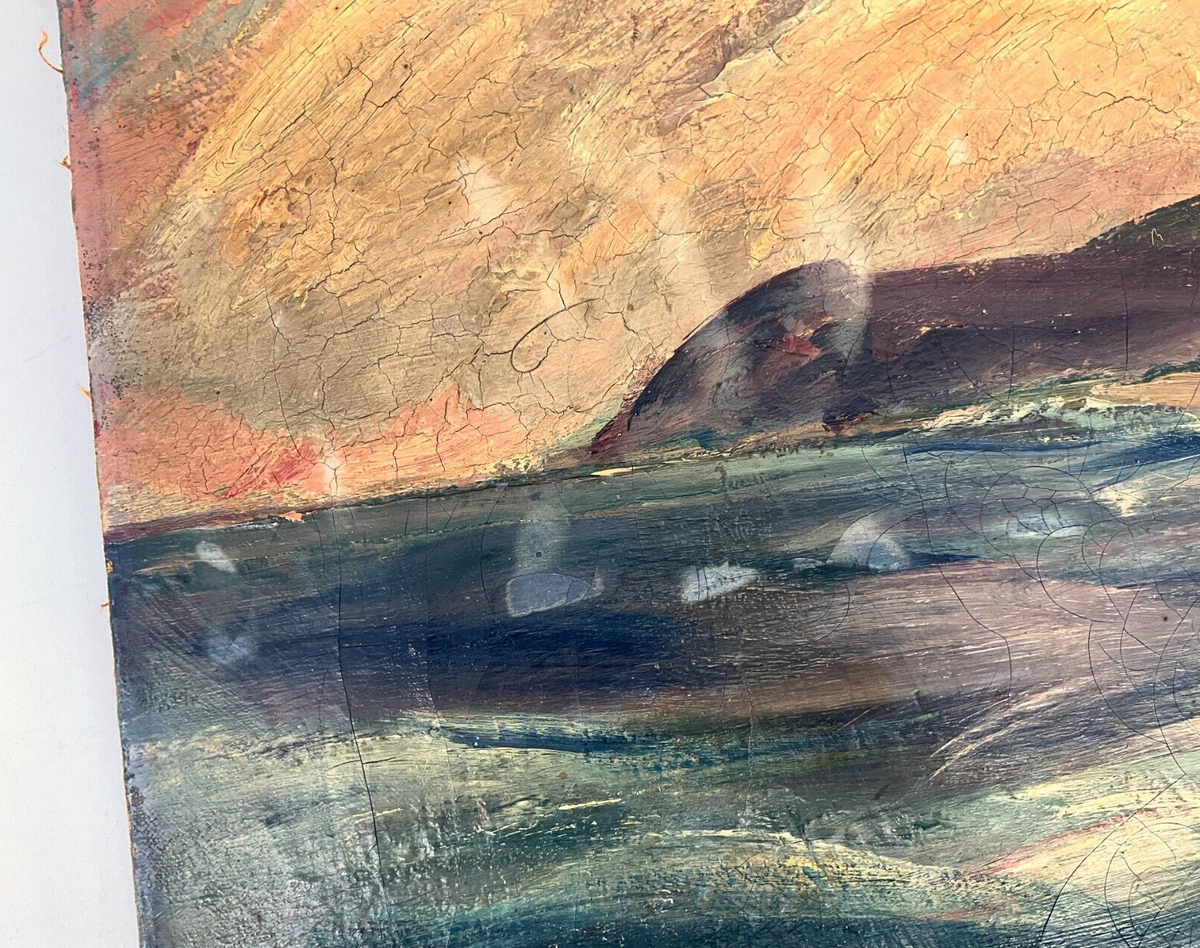 *ÖLGEMÄLDE MEERESLANDSCHAFT MEER SEE SEEKÜSTE MARITIM LEINWAND KEILRAHMEN UNIKAT