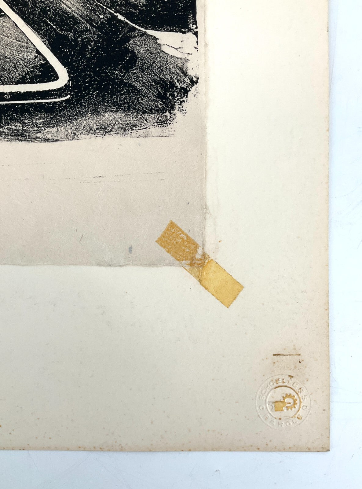 *LINOLSCHNITT WALTER KALOT BERLIN BREITSCHEIDPLATZ ZOO 1956 ORIGINAL EXPRESSIONI