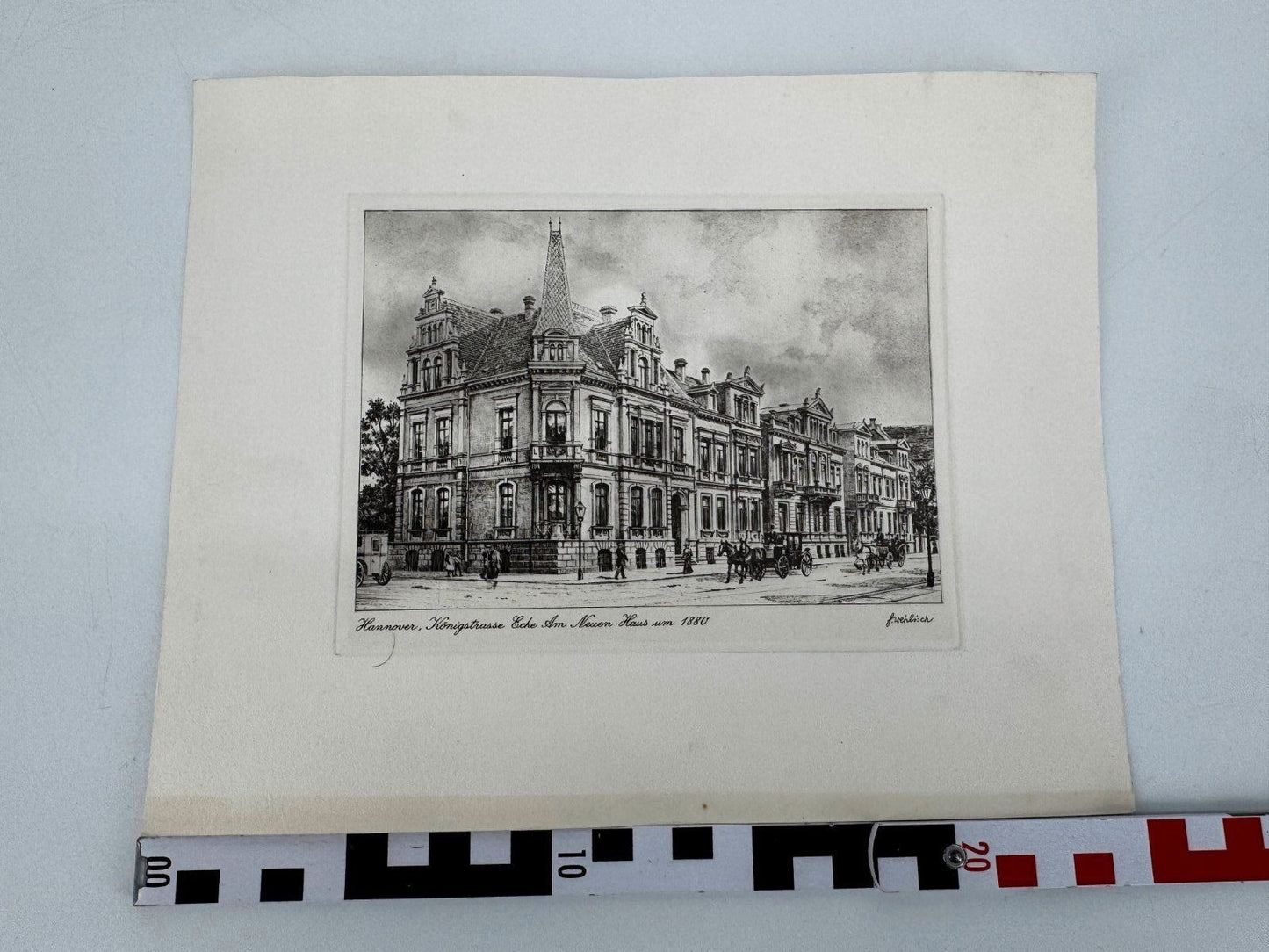 * HEINZ WEHLISCH ORIGINAL RADIERUNG HANNOVER AM NEUEN HAUS 1880 ANSICHT