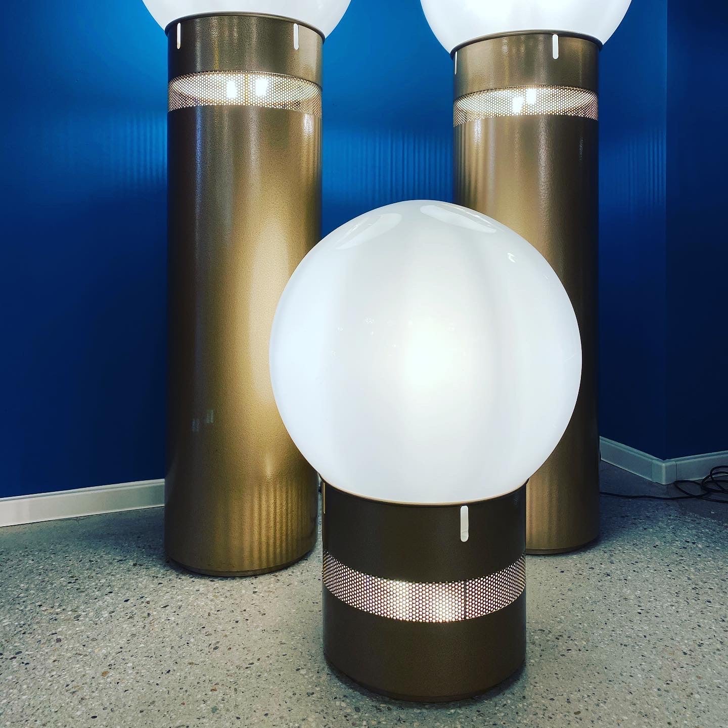 Lampen ORACOLO & MEZZA ORACOLO, Gae AulentiI für Artemide, 1970er