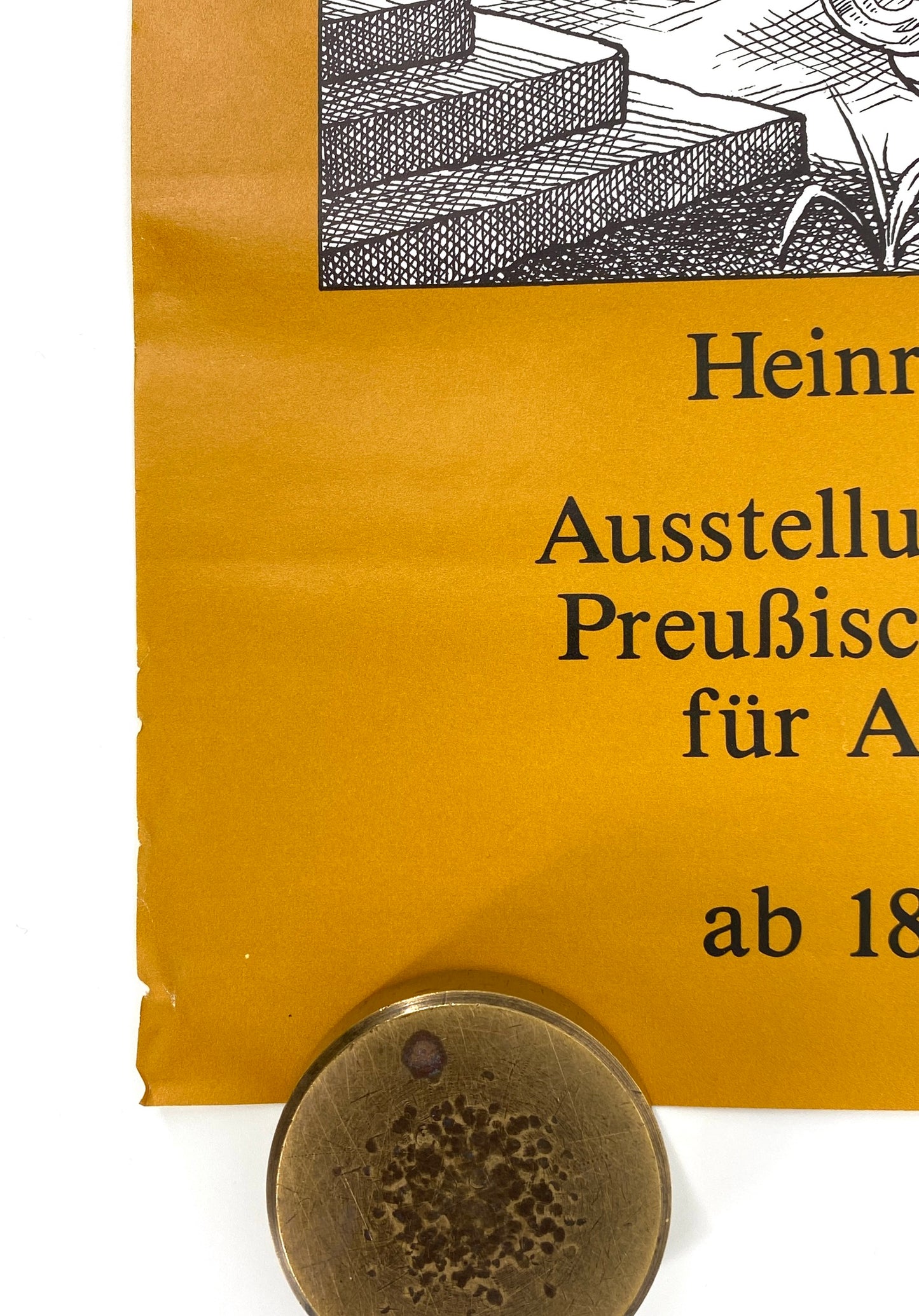 Austellungsplakat „Troja. Heinrich Schliemanns Ausgrabungen und Funde“ im Schloß Charlottenburg, Deutschland 1981