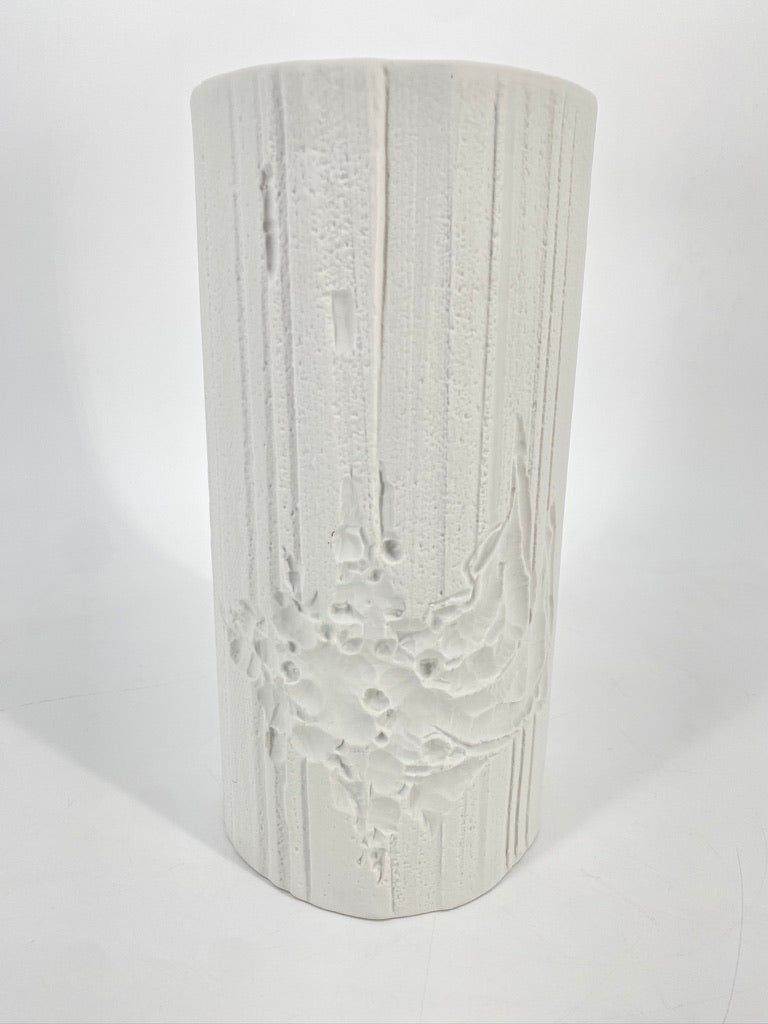 Biskuitporzellanvase von Heinrich Fuchs für Hutschenreuther, 70er