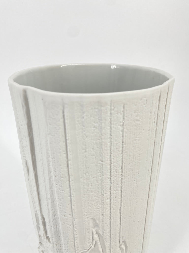 Biskuitporzellanvase von Heinrich Fuchs für Hutschenreuther, 70er