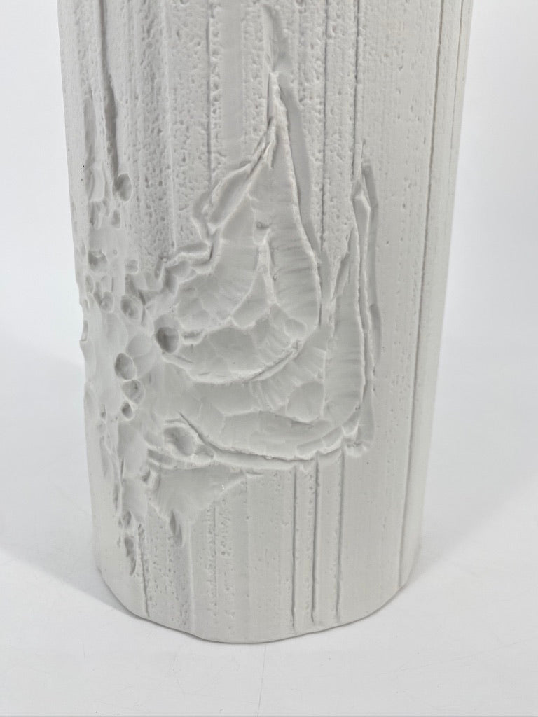 Biskuitporzellanvase von Heinrich Fuchs für Hutschenreuther, 70er