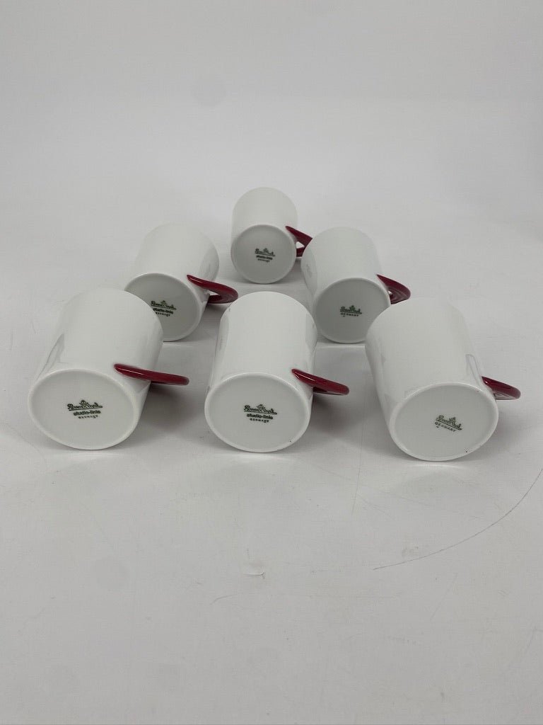 Kaffeeservice "Cupola Rosso" von Mario Bellini für Rosenthal