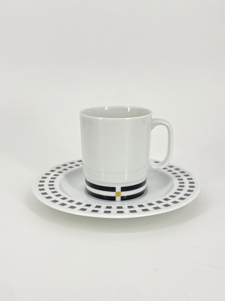 Kaffetasse mit Untertasse "Il Faro" von Aldo Rossi für Rosenthal (Studio-Linie)