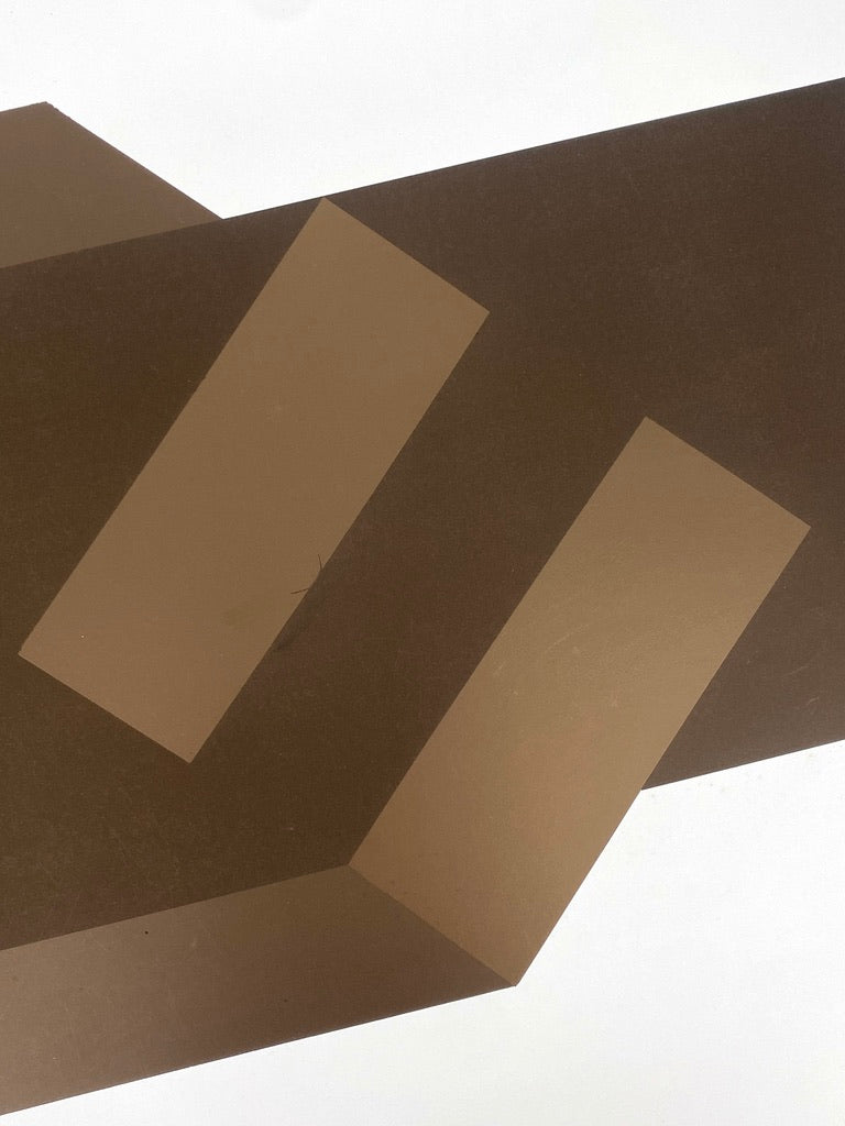Konkrete Kunst Farbsiebdruck von Joachim Albrecht (1913‒1997), Deutschland 1969