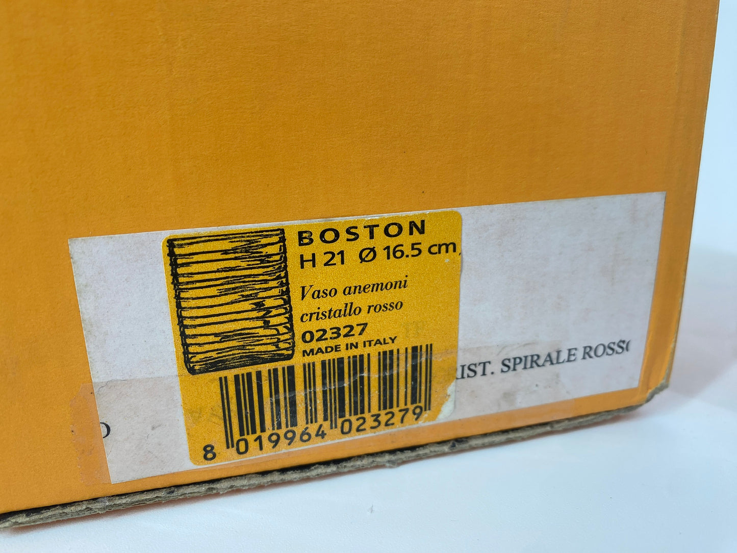 Vase "Boston" von Salviati aus Muranoglas, 2005