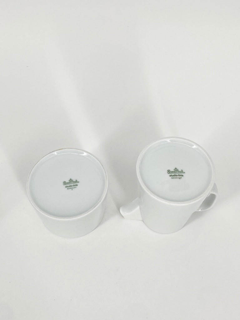 Rundes Milch und Zucker Set "Il Faro" von Aldo Rossi für Rosenthal (Studio-Linie)