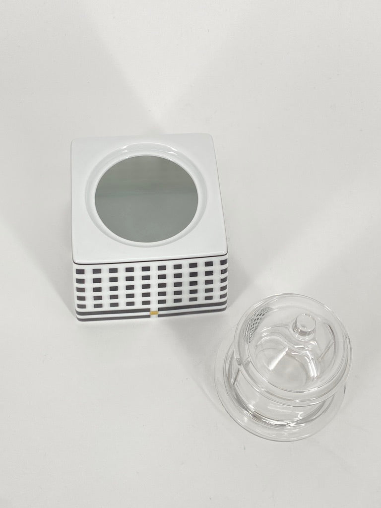 Eckiges Milch & Zucker Set "Il Faro" von Aldo Rossi für Rosenthal (Studio-Linie)