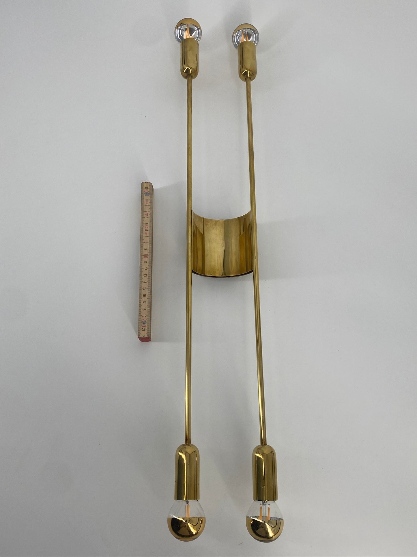 2 STK Wandlampen "Modell 4166" von Cosack aus Messing, 1970er Deutschland