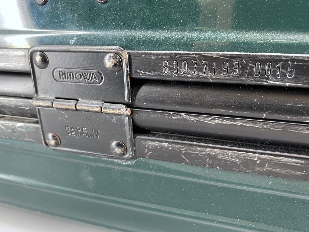 Rimowa reisekoffer aus der Samba/ Limbo Serie in British Racing Green, Deutschland 1999