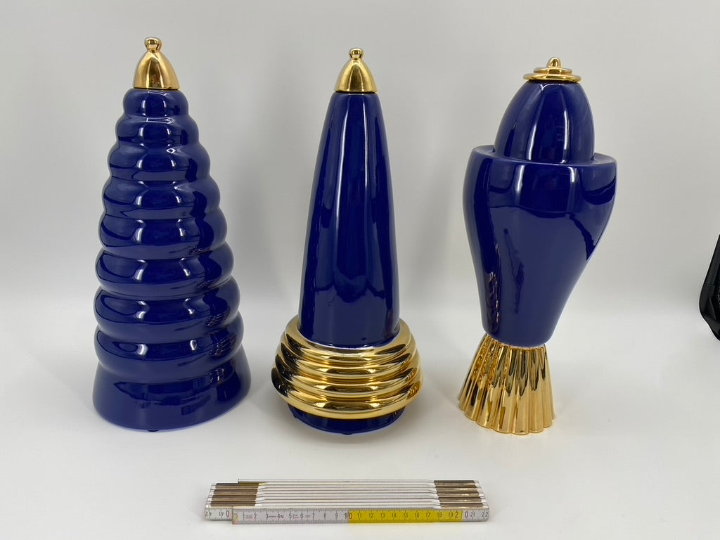 Keramikvase Modell "3" von Ugo la Pietra für Superego Editions, Italien, um 1990