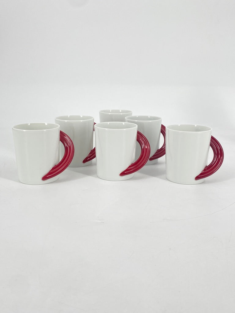 Kaffeeservice "Cupola Rosso" von Mario Bellini für Rosenthal