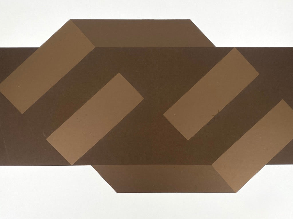 Konkrete Kunst Farbsiebdruck von Joachim Albrecht (1913‒1997), Deutschland 1969