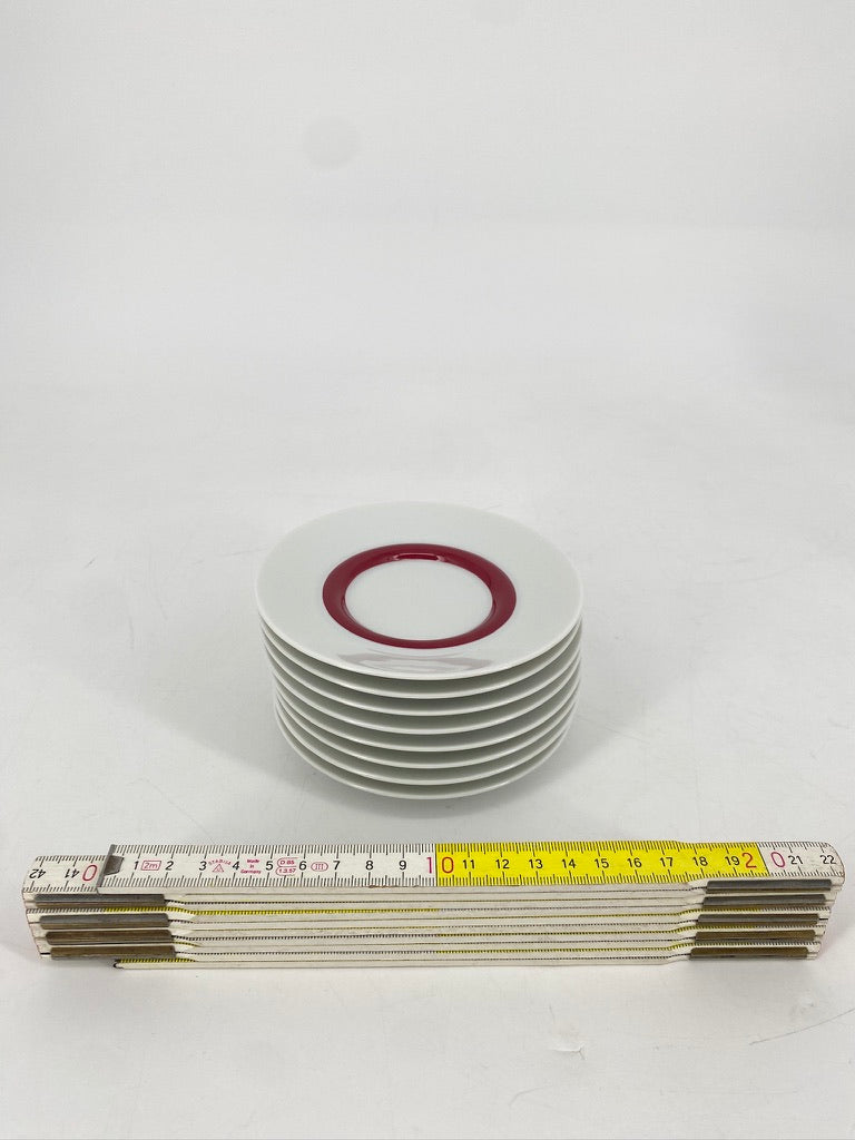 Kaffeeservice "Cupola Rosso" von Mario Bellini für Rosenthal