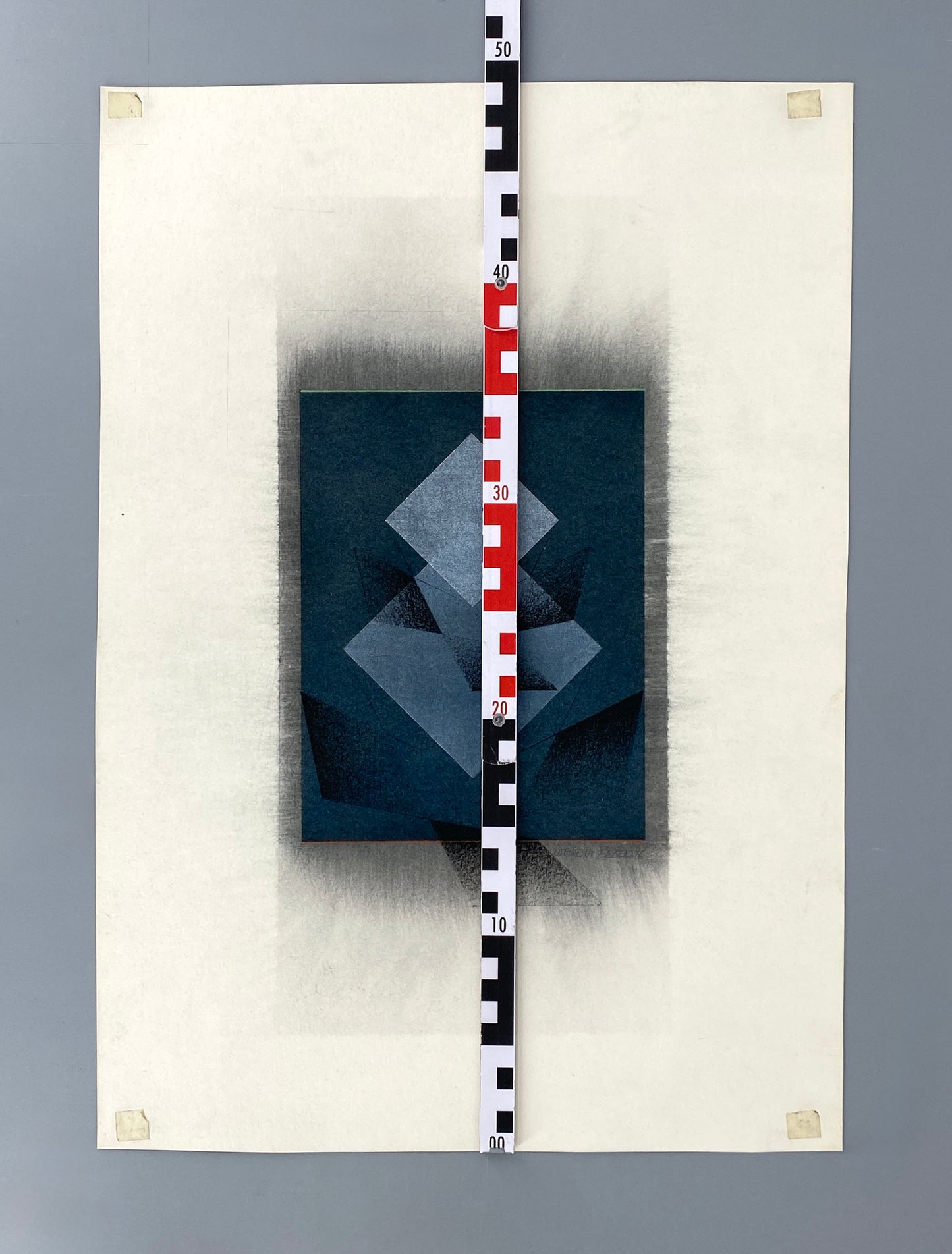 Signierte Handzeichnung von dem Berliner Maler Wolfram Erber (1939–2020), 1976