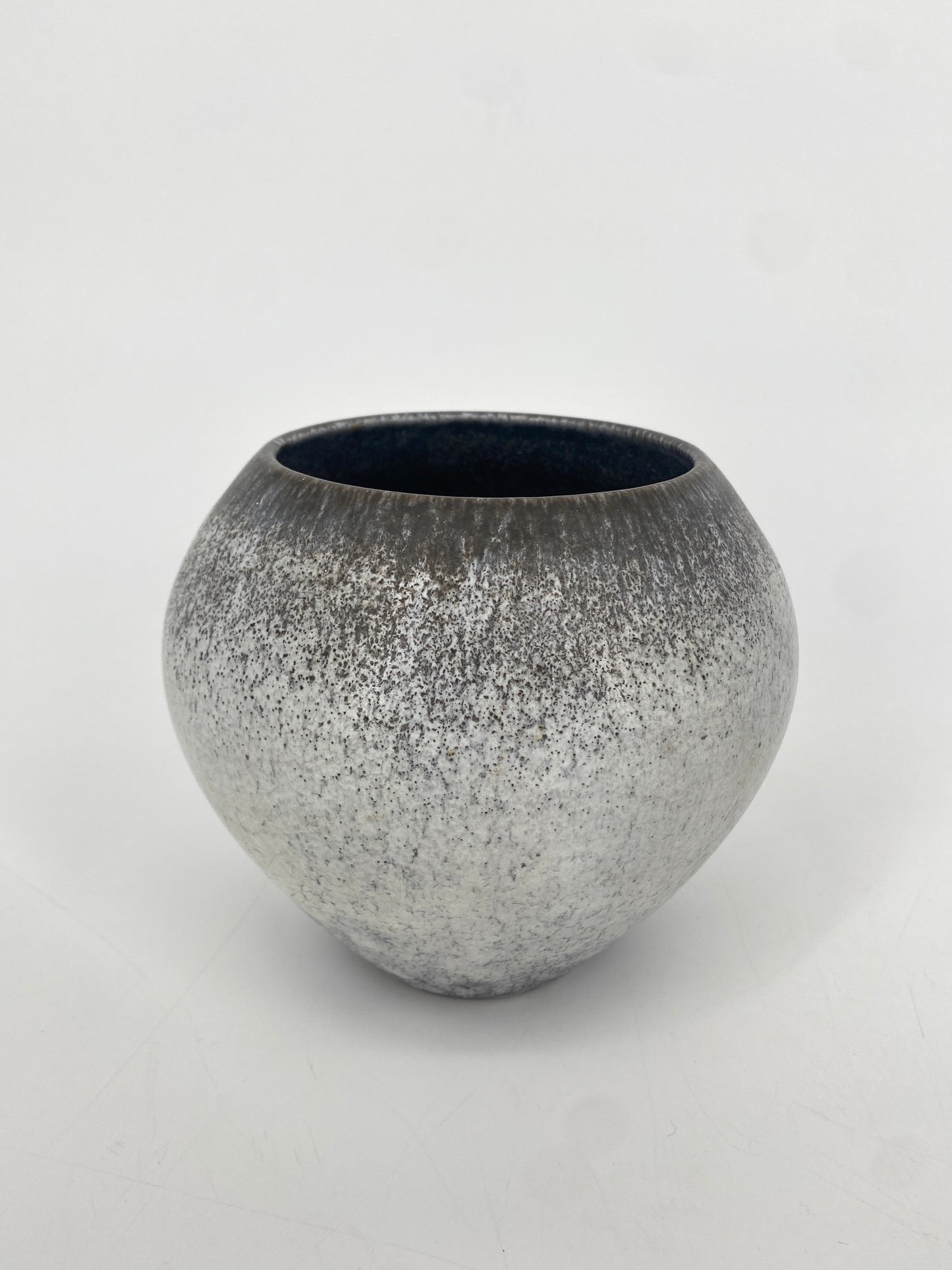 Studiokeramik Vase mit organischer Glasur, 60er