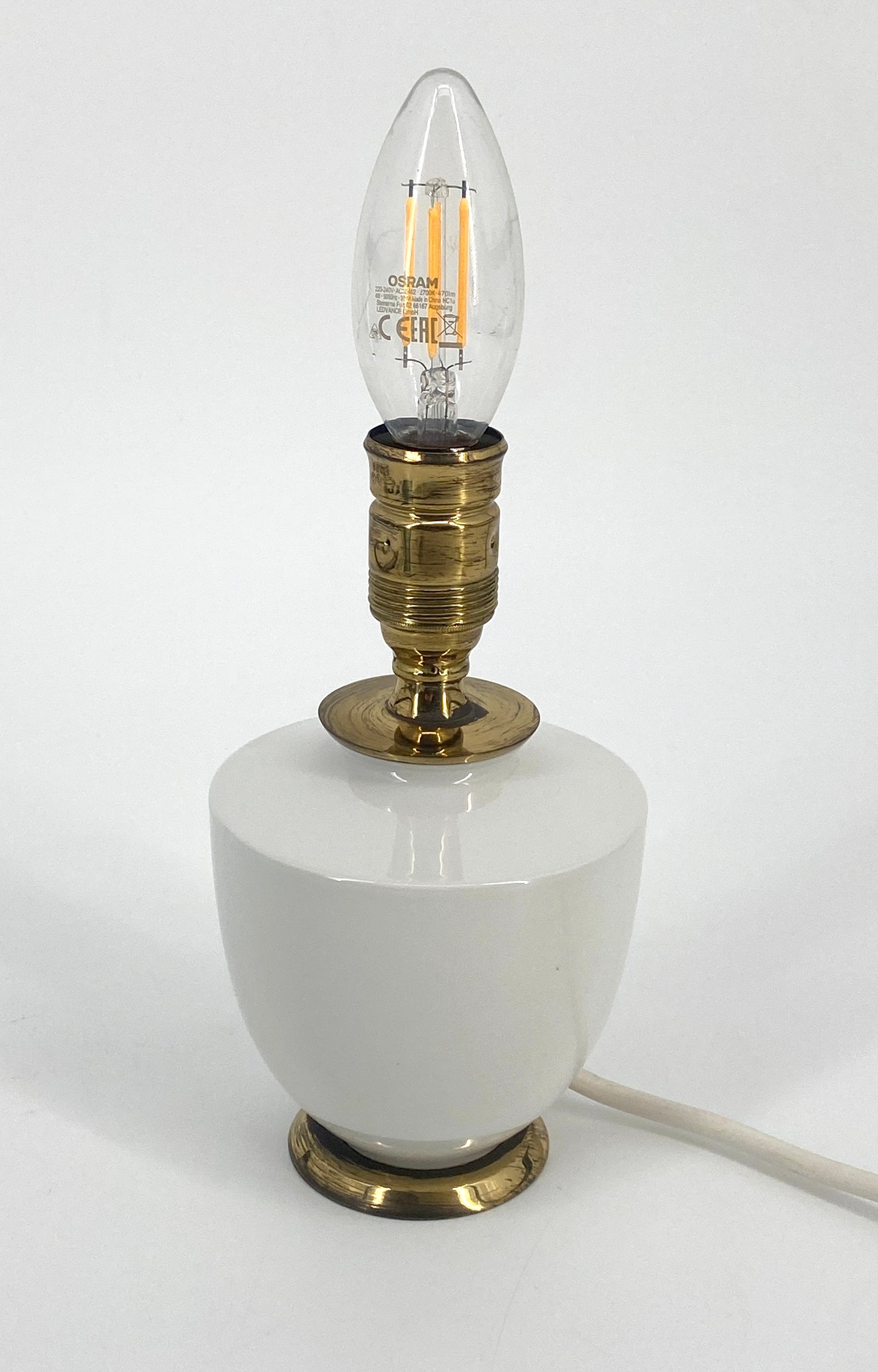 Tischlampe Porzellan, KPM, Königliche Porzellanmanufaktur Berlin
