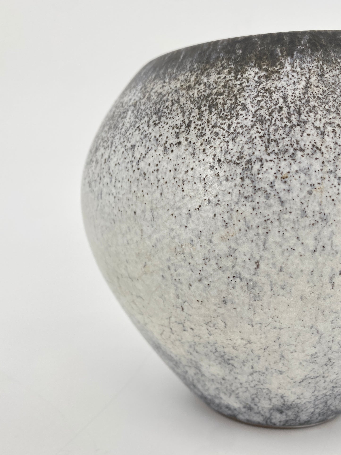 Studiokeramik Vase mit organischer Glasur, 60er