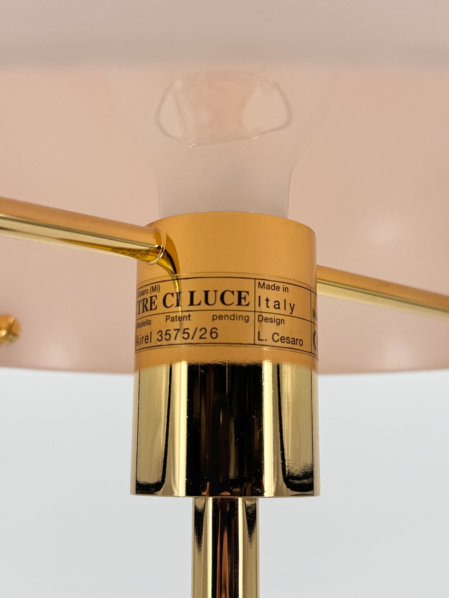 Tischlampe "Ariel 3575/26" von Luciano Cesaro für Tre Ci Luce, 1980
