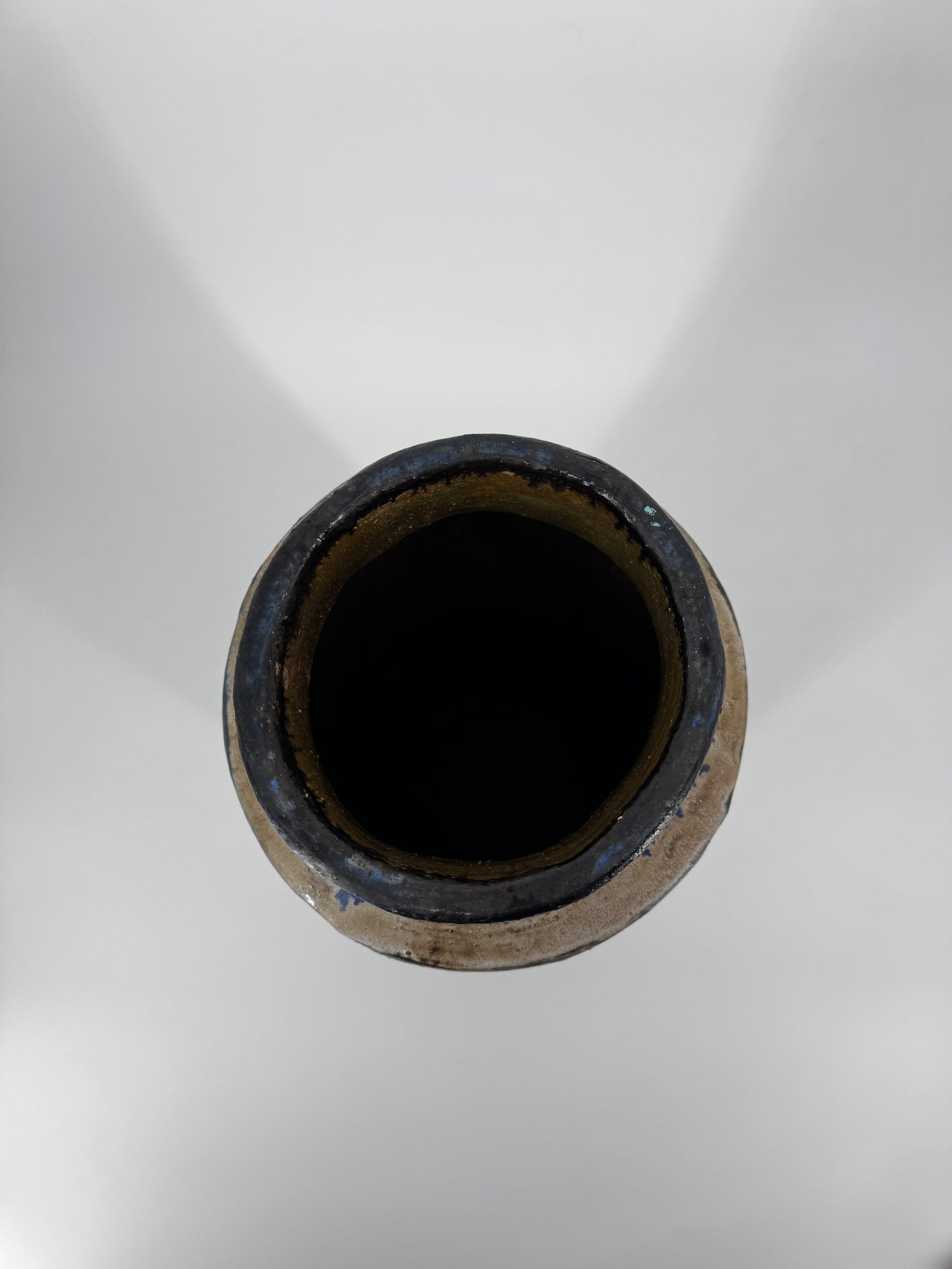 Große Vase von Gerhard Liebenthron, Ritzdekor, signiert, 1962