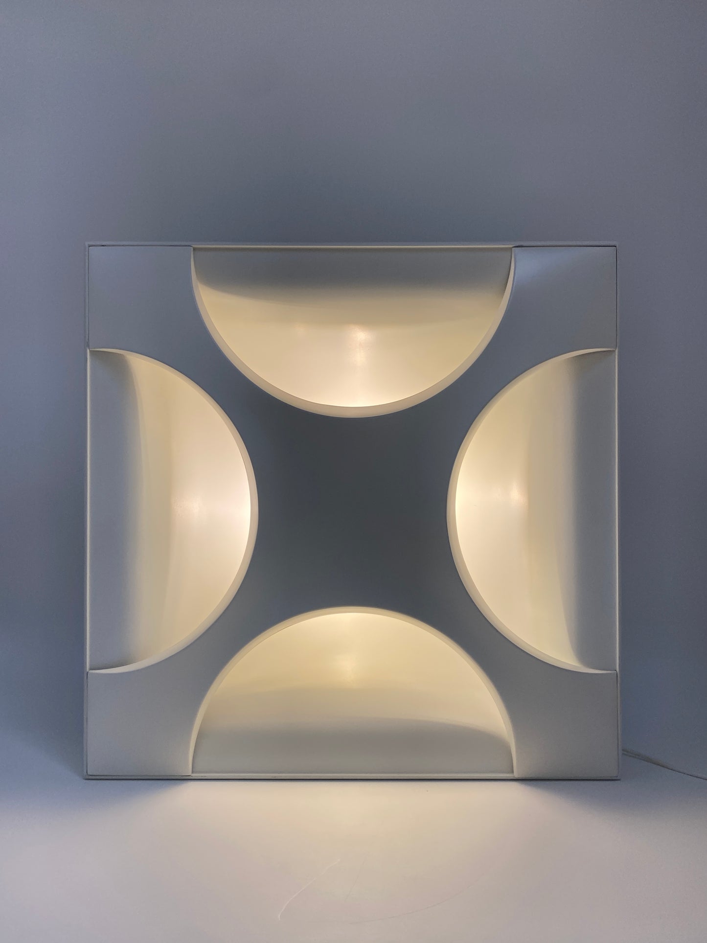 Cross Oyster Lichtpaneel von Rolf Krüger für Staff, 1968