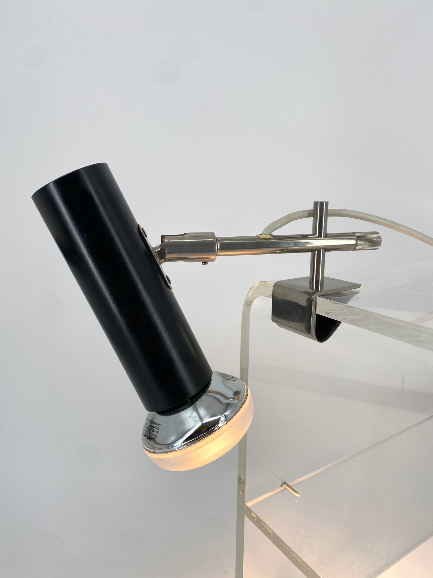 Klemmlampe im minimalistischen Design, von BEISL Leuchten, Deutschland 1970er