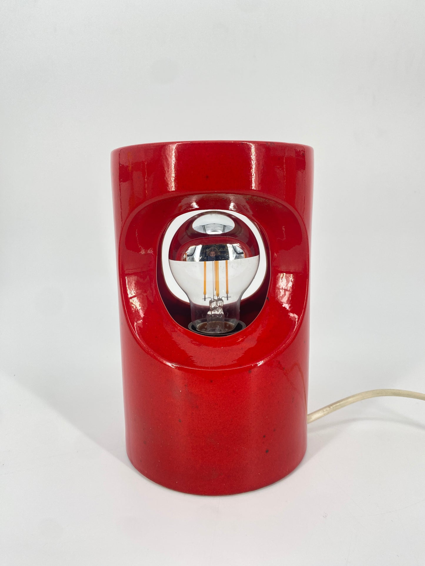 Keramik Tischlampe, 60er/70er