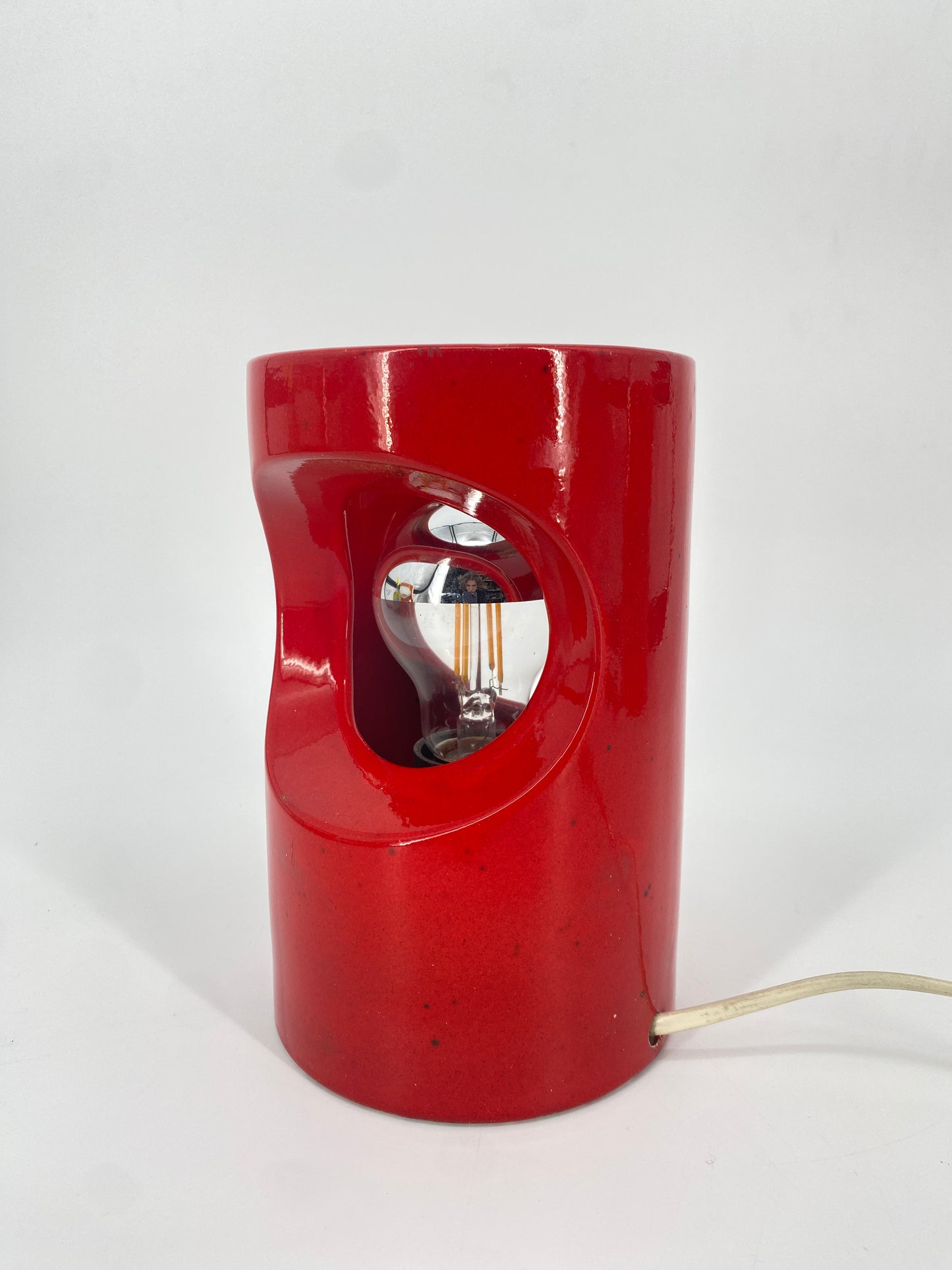 Keramik Tischlampe, 60er/70er