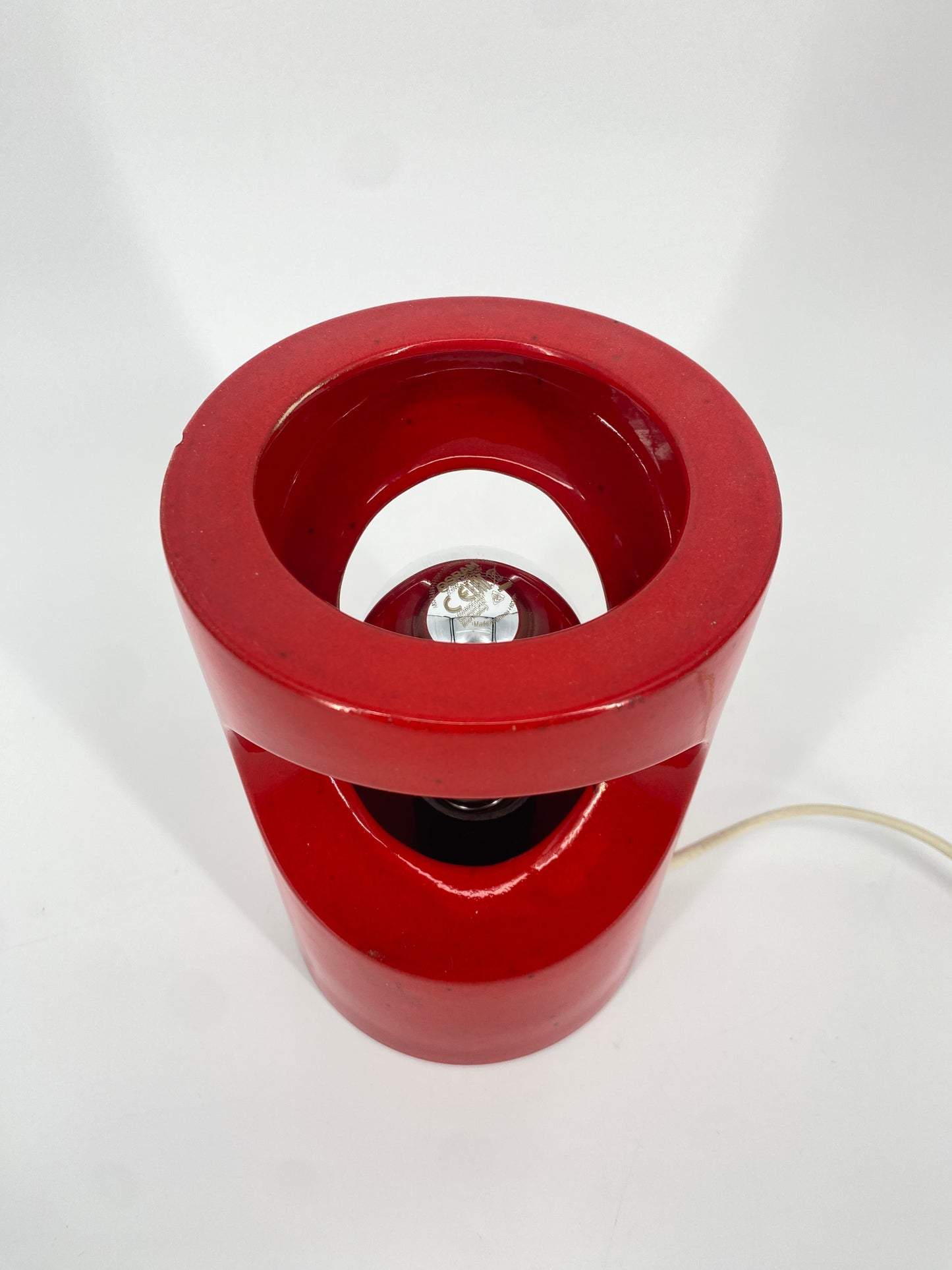 Keramik Tischlampe, 60er/70er